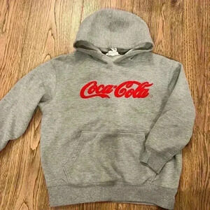 Kids Vintage Coca Cola Hoodie Small